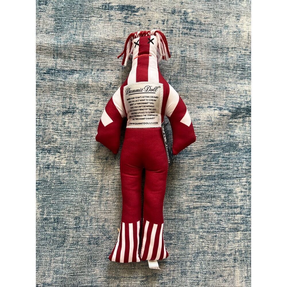 NWT! Dammit Doll The Tradition Funny Gag Gift Burgundy White